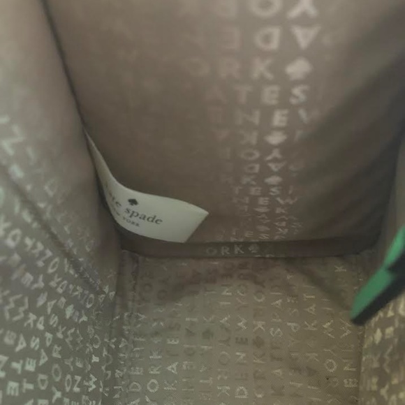 Green Kate Spade satchel with shoulder strap new - Picture 4 of 9